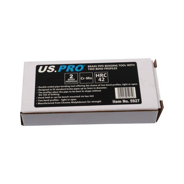 US PRO Tools Brake Pipe Bending Tool with Two Bend Profiles 5927