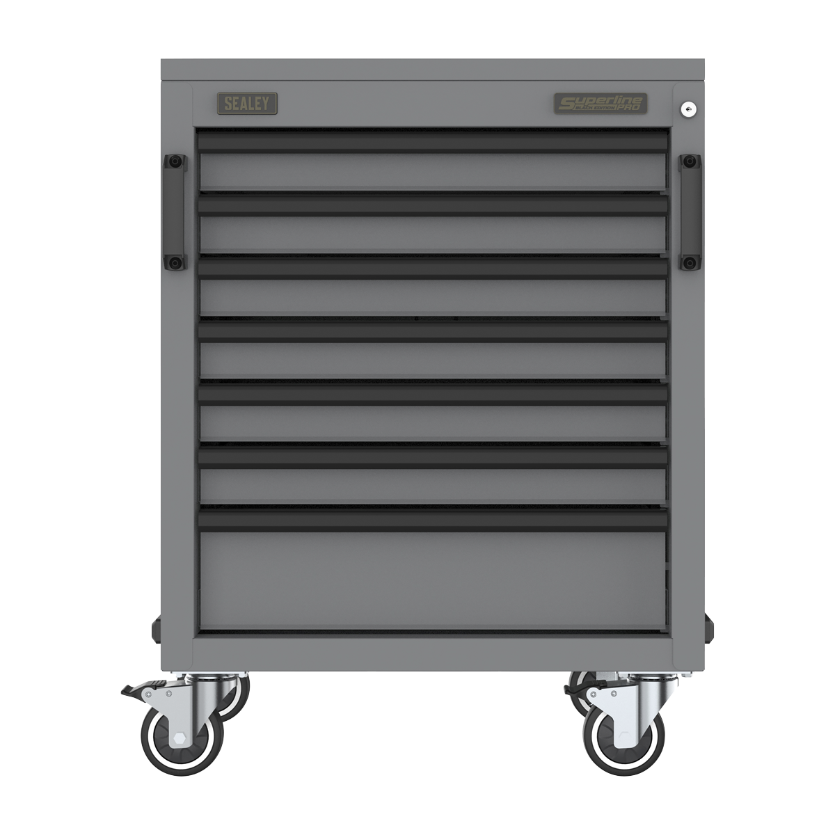 Sealey Superline PRO® Black Edition Modular Mobile Cabinet 7 Drawer 646mm APMS37BE