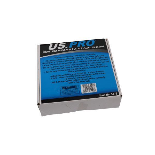 US PRO Tools Adjustable Universal Pulley Puller 48 - 114MM 5179