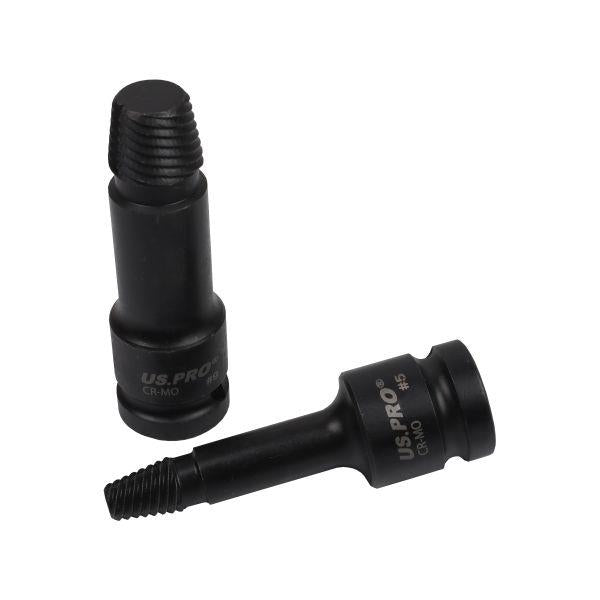 US PRO 10pc 1/2" DR Impact Screw Stud Bolt Extractor Set LH Spiral Socket Set 7567