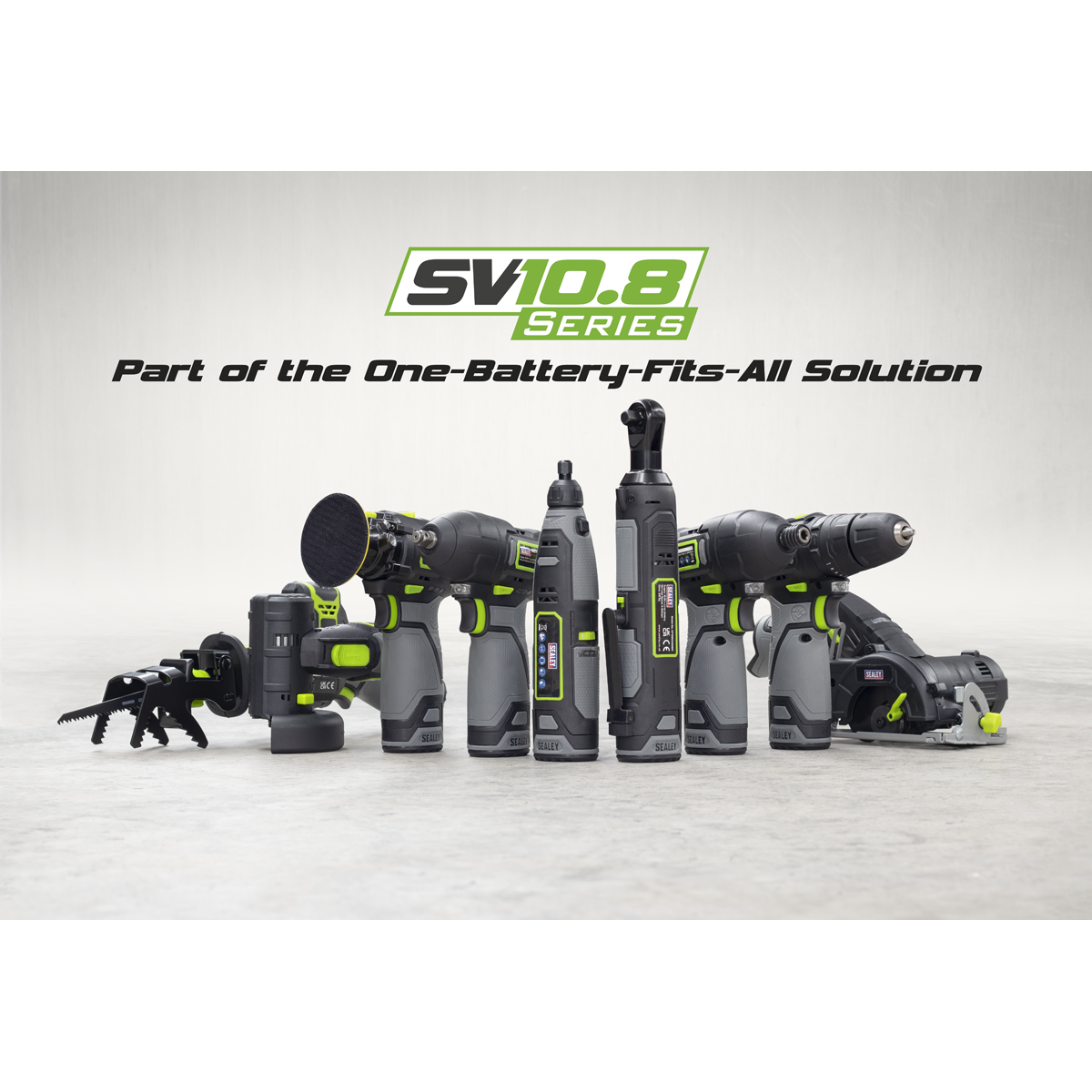 Sealey SV10.8 Series Cordless Multipurpose Mini Grinder Kit 10.8V 2Ah CP108VMG