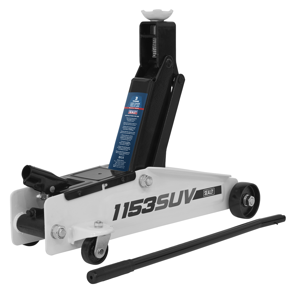 Sealey Long Reach High Lift SUV Trolley Jack 3 Tonne 1153SUV