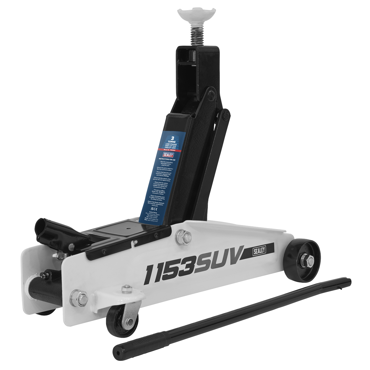 Sealey Long Reach High Lift SUV Trolley Jack 3 Tonne 1153SUV