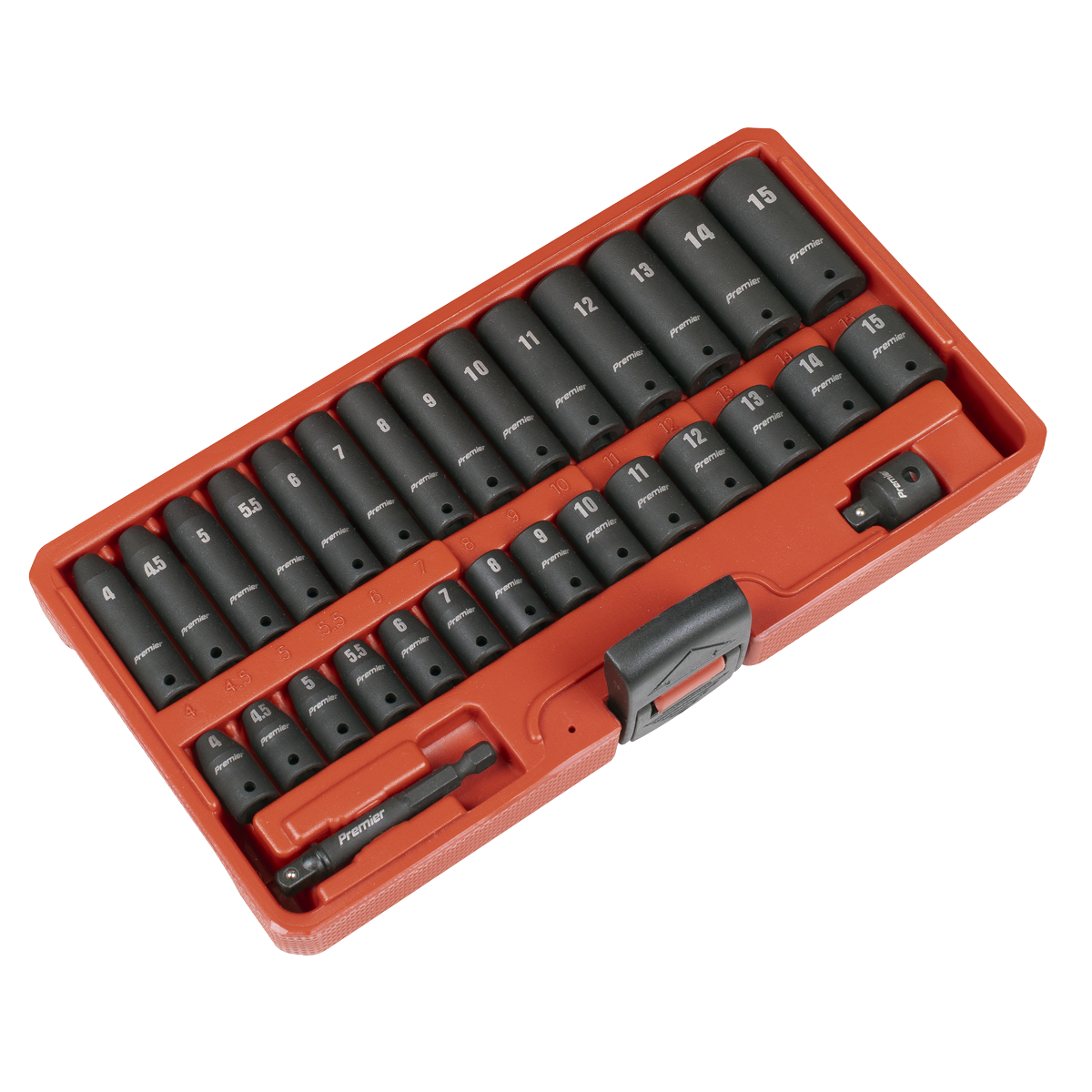 Sealey Premier Impact Socket Set 1/4"Sq Drive 30pc AK5640M