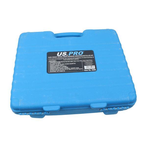 US PRO Tools 31pc Front Wheel Drive Bearing Remover Installer Kit 6290