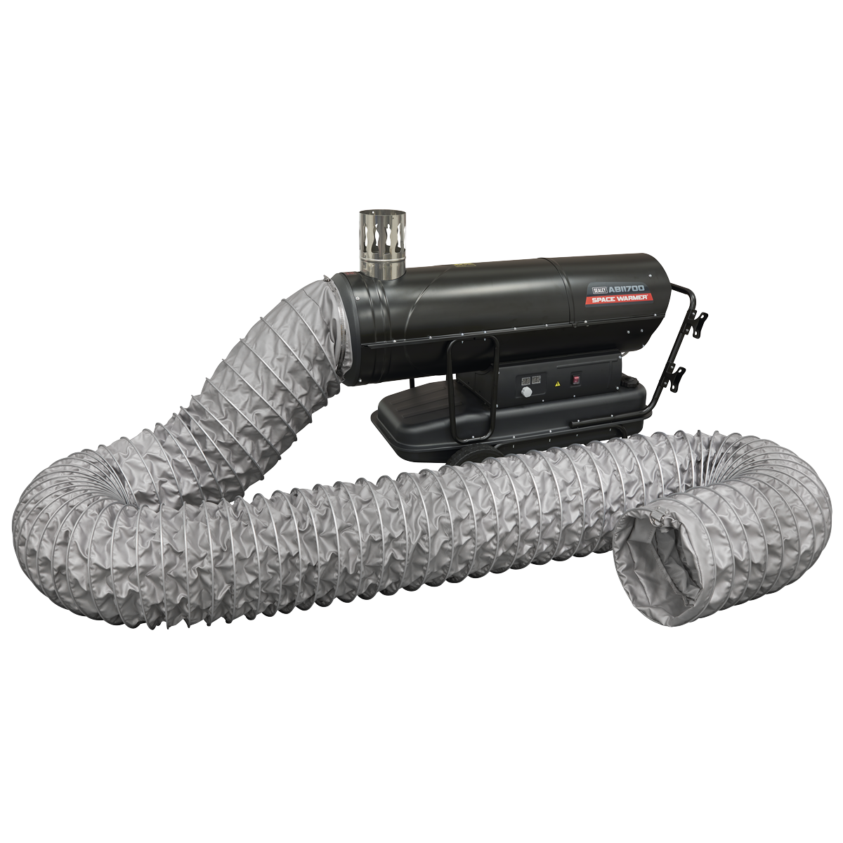 Sealey Space Warmer® Indirect Kerosene/Diesel Heater 170,000Btu/hr with 5M Ducting ABI1700COMBO