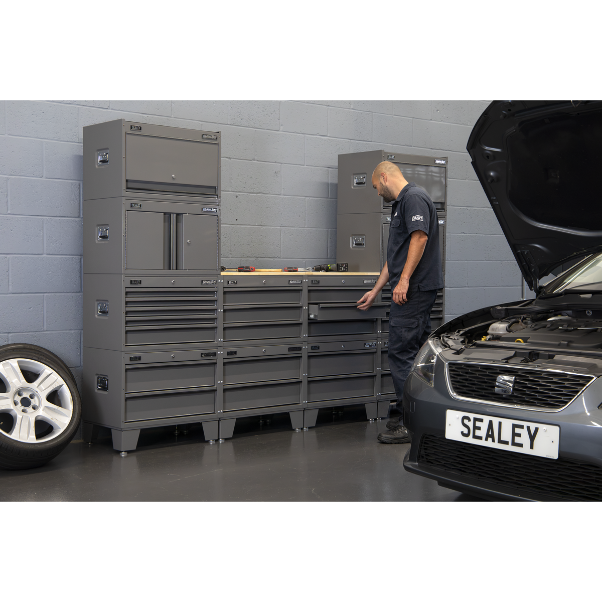 Sealey Superline PRO® Connect Modular Storage System Cabinet 2 Drawer APMSC3