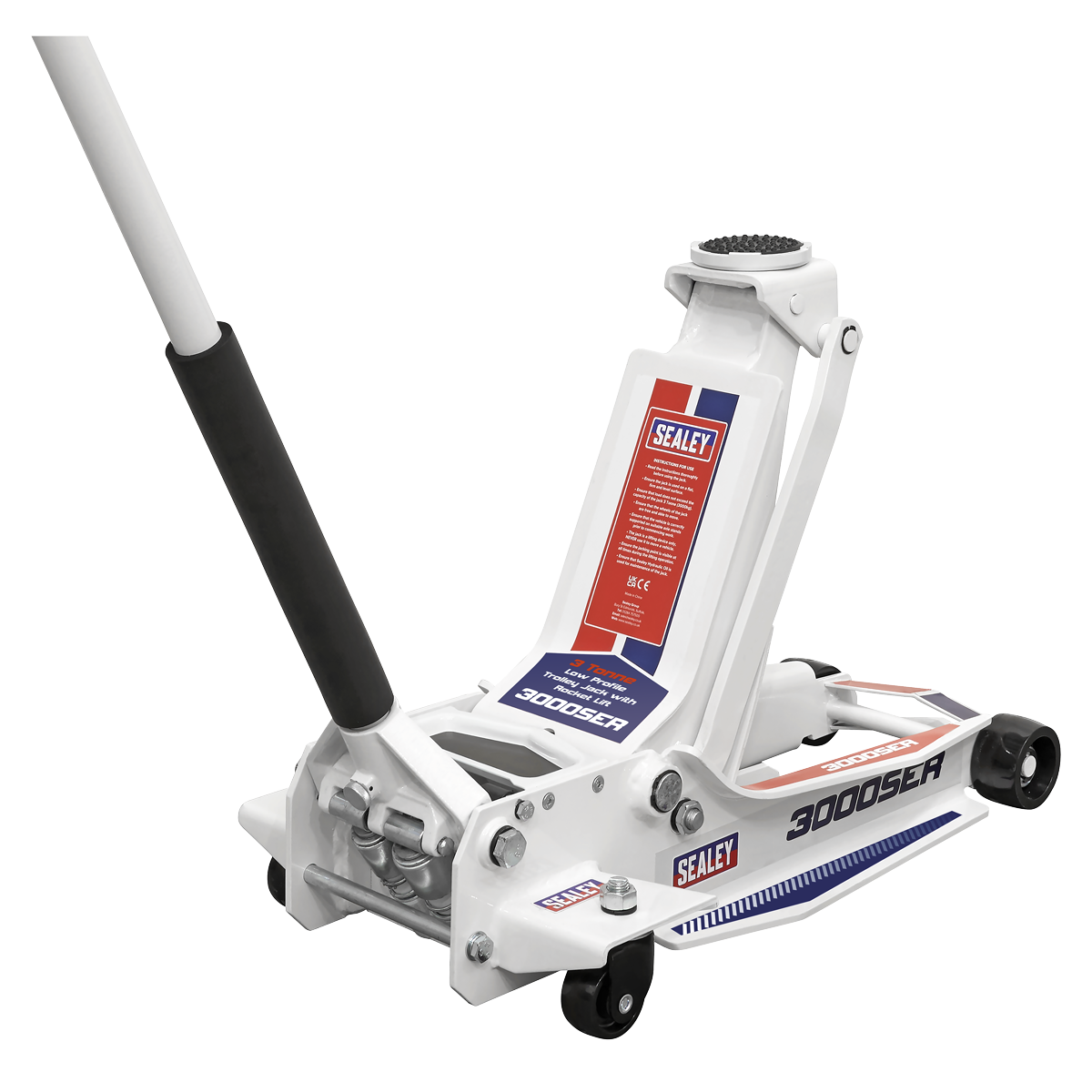 Sealey Low Profile Trolley Jack with Rocket Lift 3 Tonne 3000SER