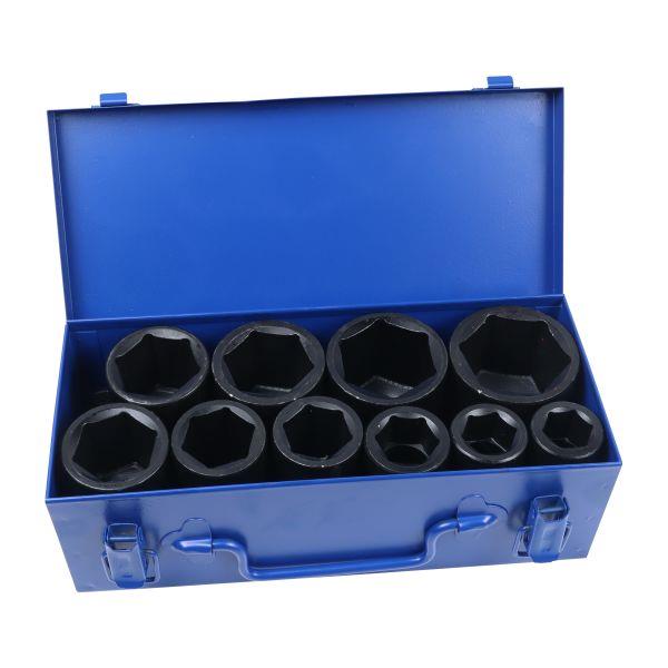 US PRO Tools 10pc 3/4" Dr 6pt Deep Impact Socket Set 22-50mm 7596