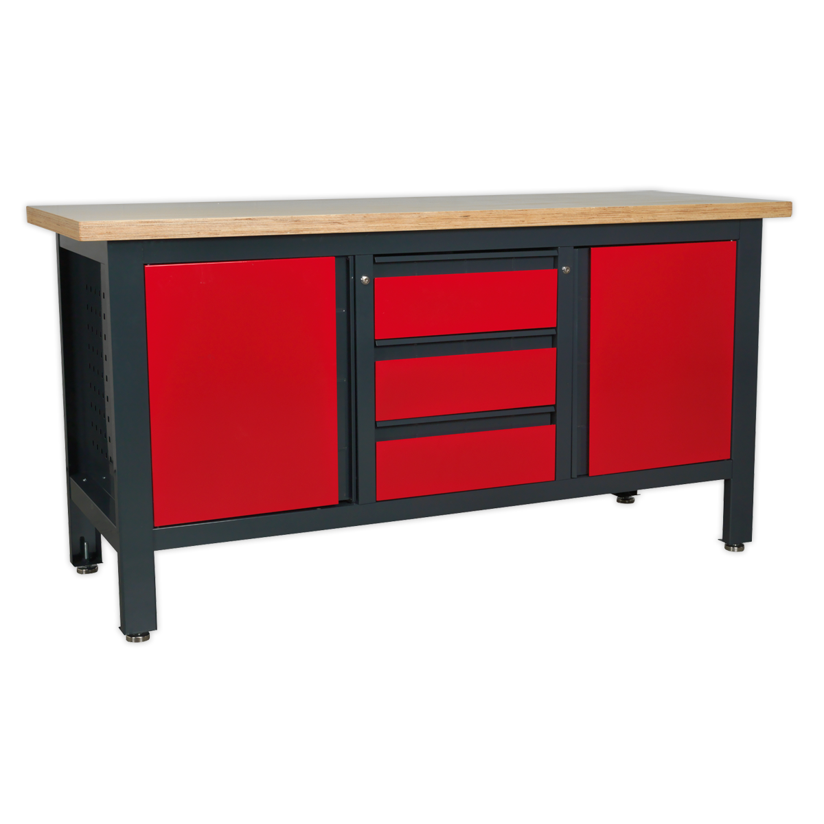 Sealey Workbench with 3 Drawers & 2 Cupboards AP1905C