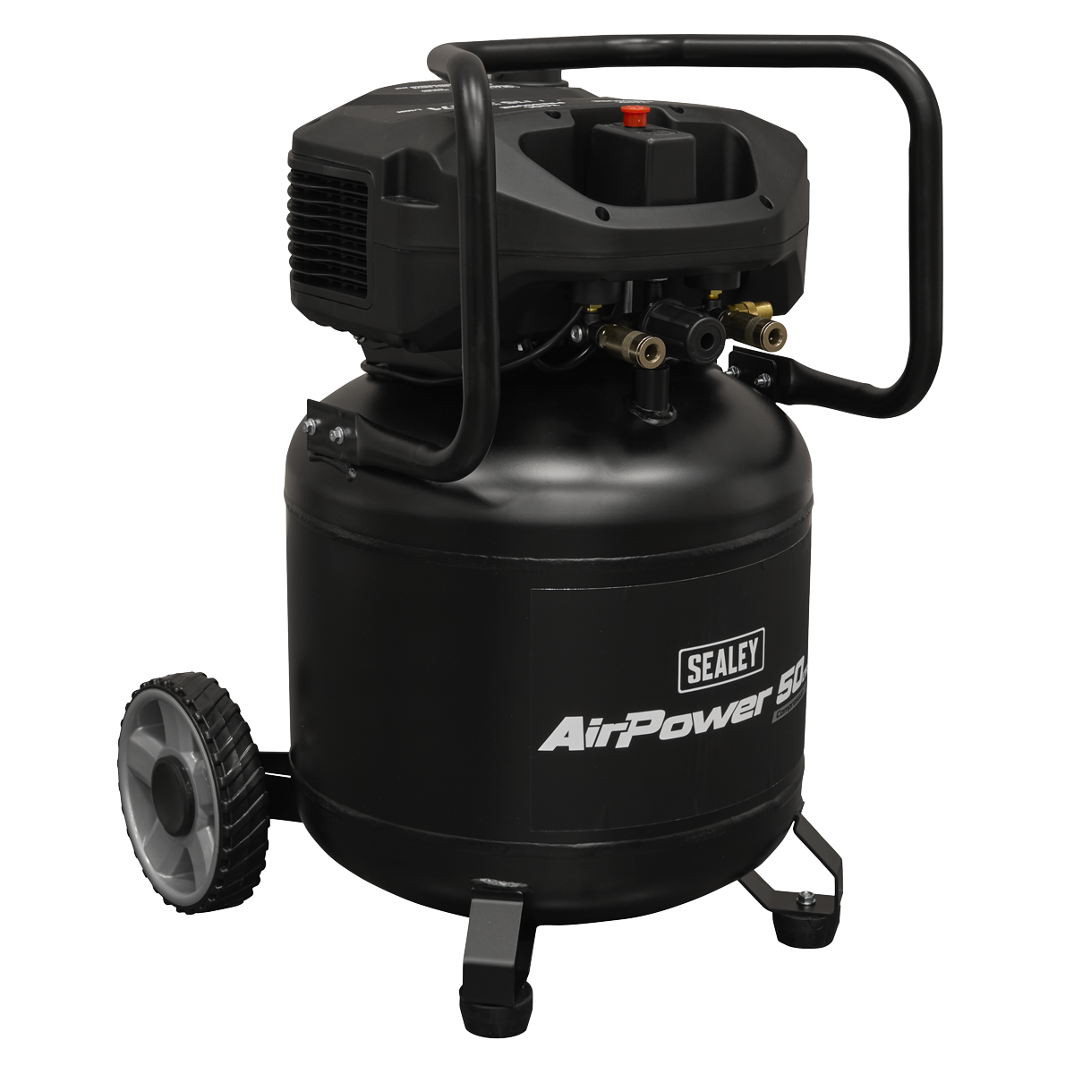 Sealey 50L Oil Free Belt Drive Vertical Compressor 2hp SAC50V
