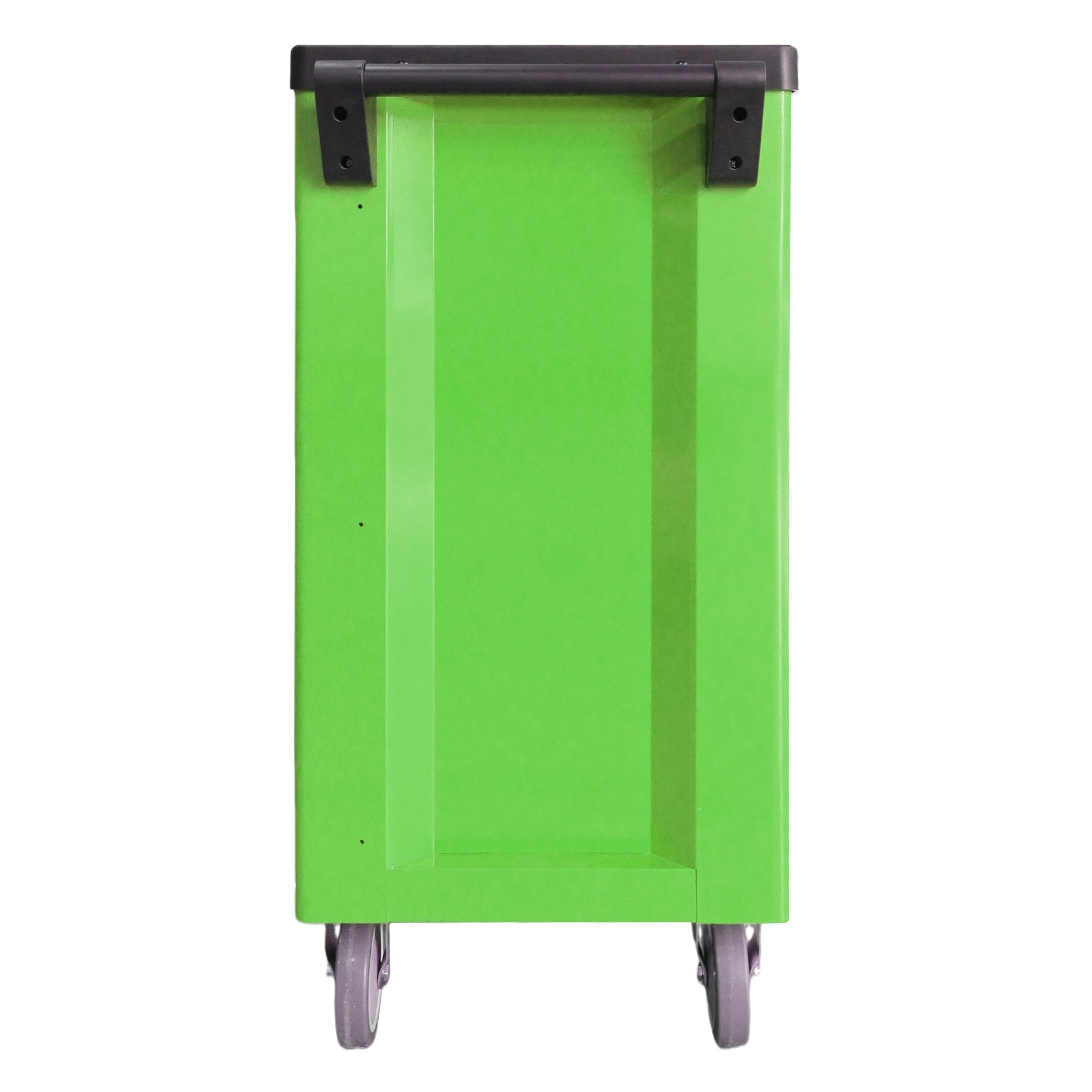 BRUNEL Tools 7 Drawer Caster Mounted Roller Tool Chest Cabinet with 6 Fully Stocked Drawers - 249 Pieces - Hi-Vis Green
