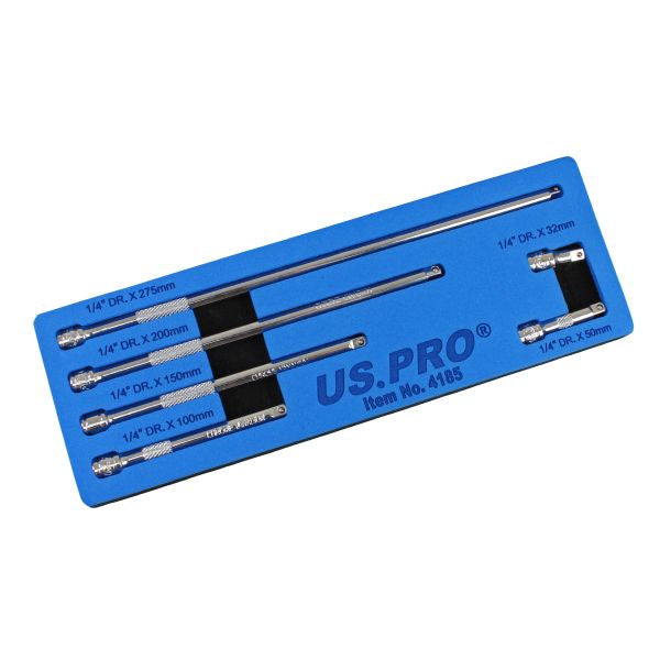 US PRO 6pc 1/4 dr Extension Bar Set 32, 50, 100, 150, 200 & 275mm 4185