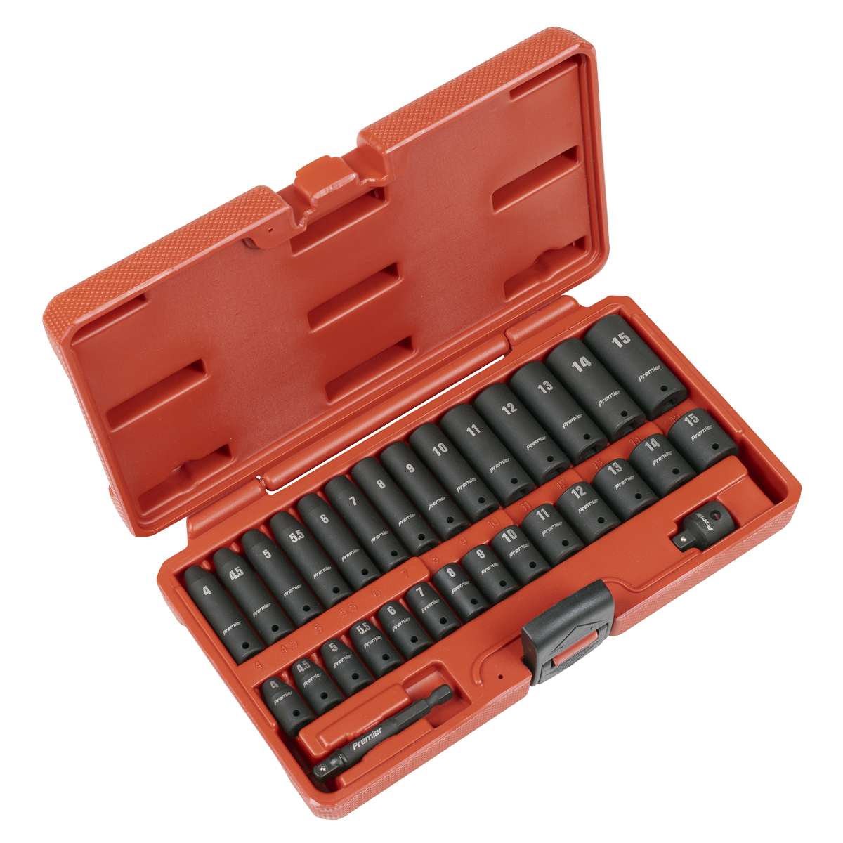 Sealey Premier Impact Socket Set 1/4"Sq Drive 30pc AK5640M