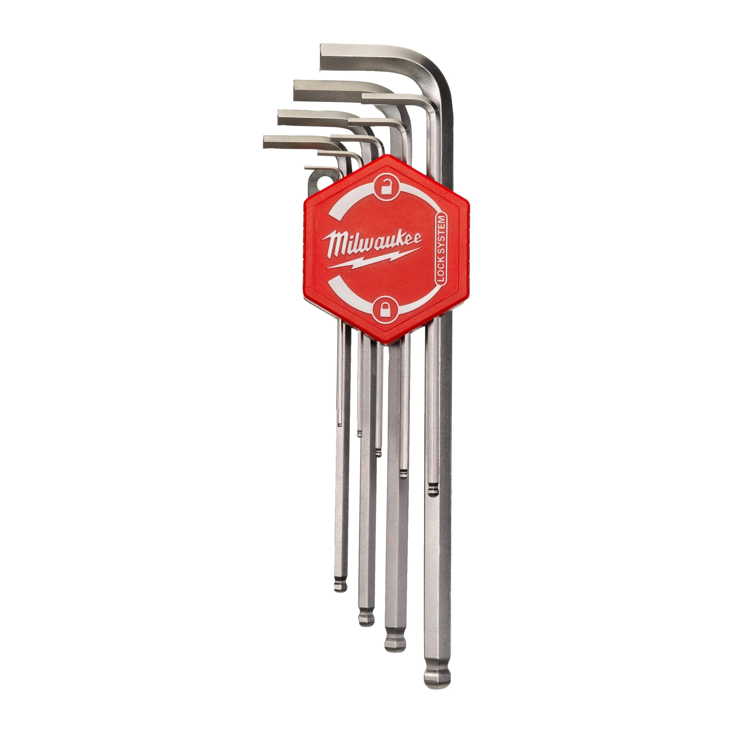 Milwaukee 9 Piece L-Form Hex Key Set 1.5 - 10mm 4932478621