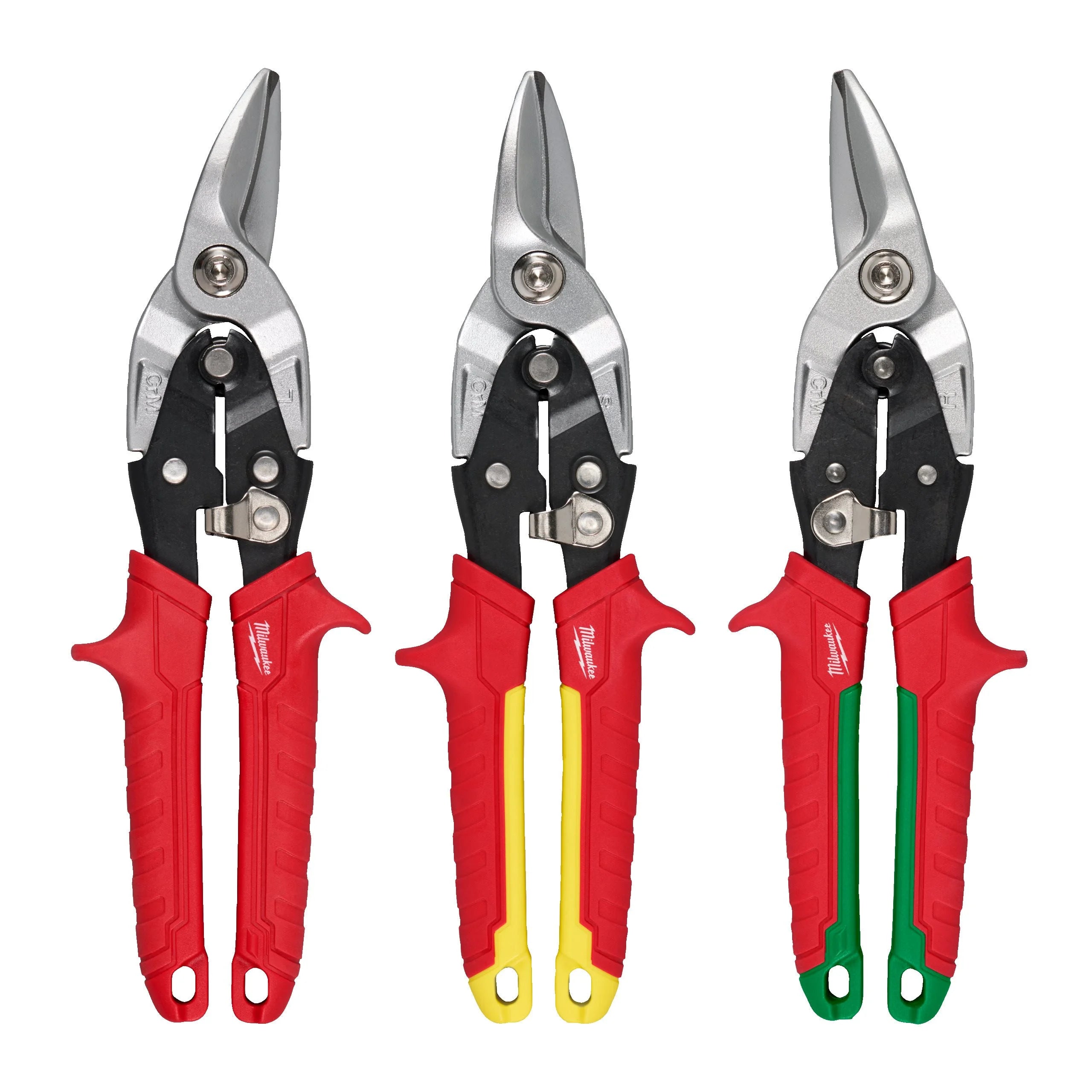 Milwaukee 3 Piece Aviation Metal Snips Set 4932499020