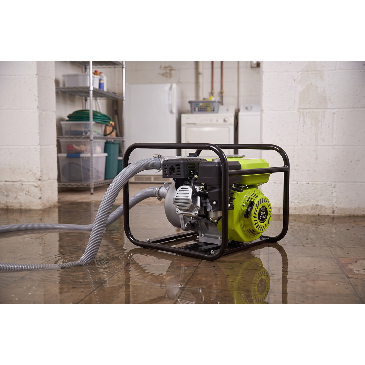 Sealey Petrol Powered Water Pump 80mm 6.15hp 4-Stroke Engine PWP80