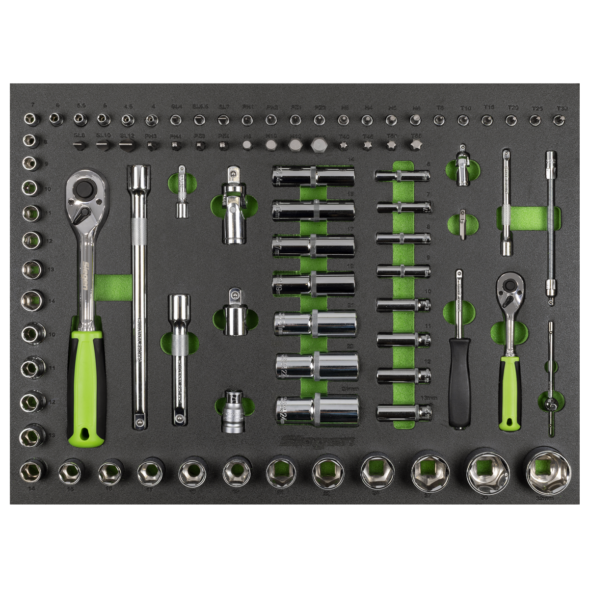 Sealey Superline Pro® Rollcab 6 Drawer with 173pc Siegen Tool Kit S01337