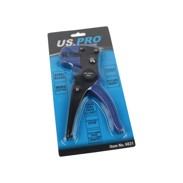 US PRO Tools Parrot Wire Stripper Cutter Self Adjusting Pliers Adjustable Electrical 6831