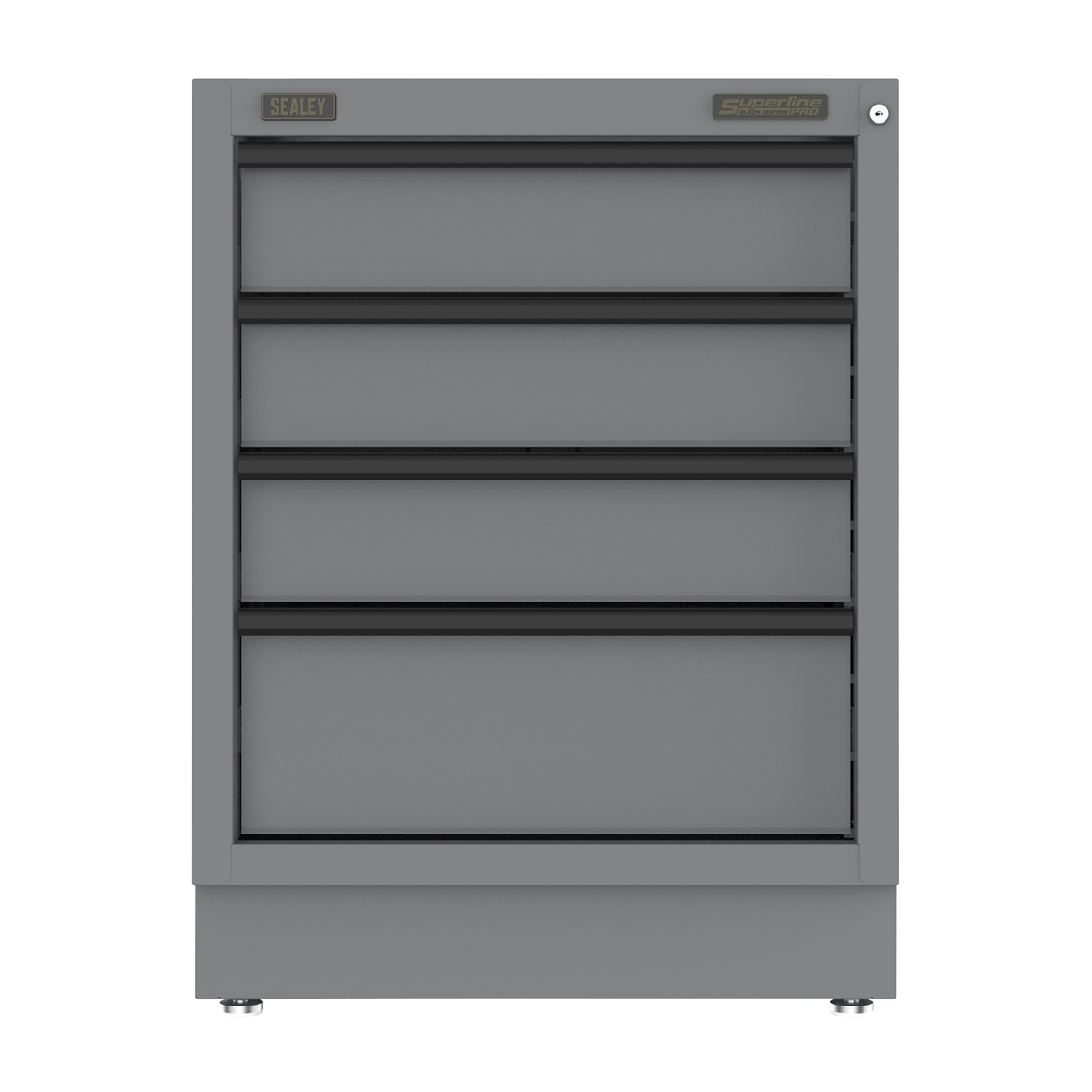 Sealey Superline PRO® Black Edition Modular Cabinet 4 Drawer 680mm APMS38BE
