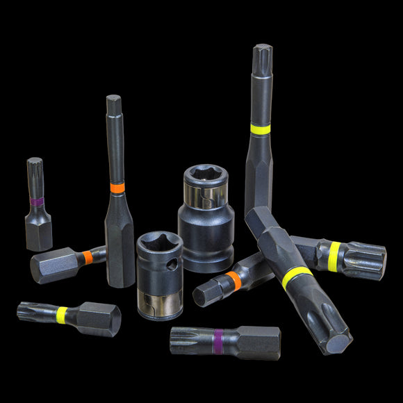 Sealey Premier Impact TRX-Star/Hex/Spline Bit Set 3/8" & 1/2"Sq Drive 42pc AK21901