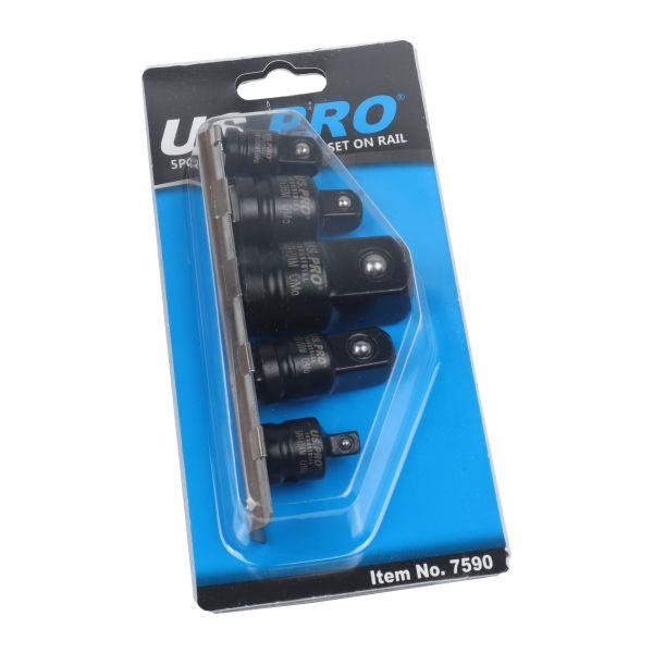 US PRO Tools 5pc Impact Socket Adaptor Set 1/4" 3/8" 1/2" 3/4" Drive Rail 7590