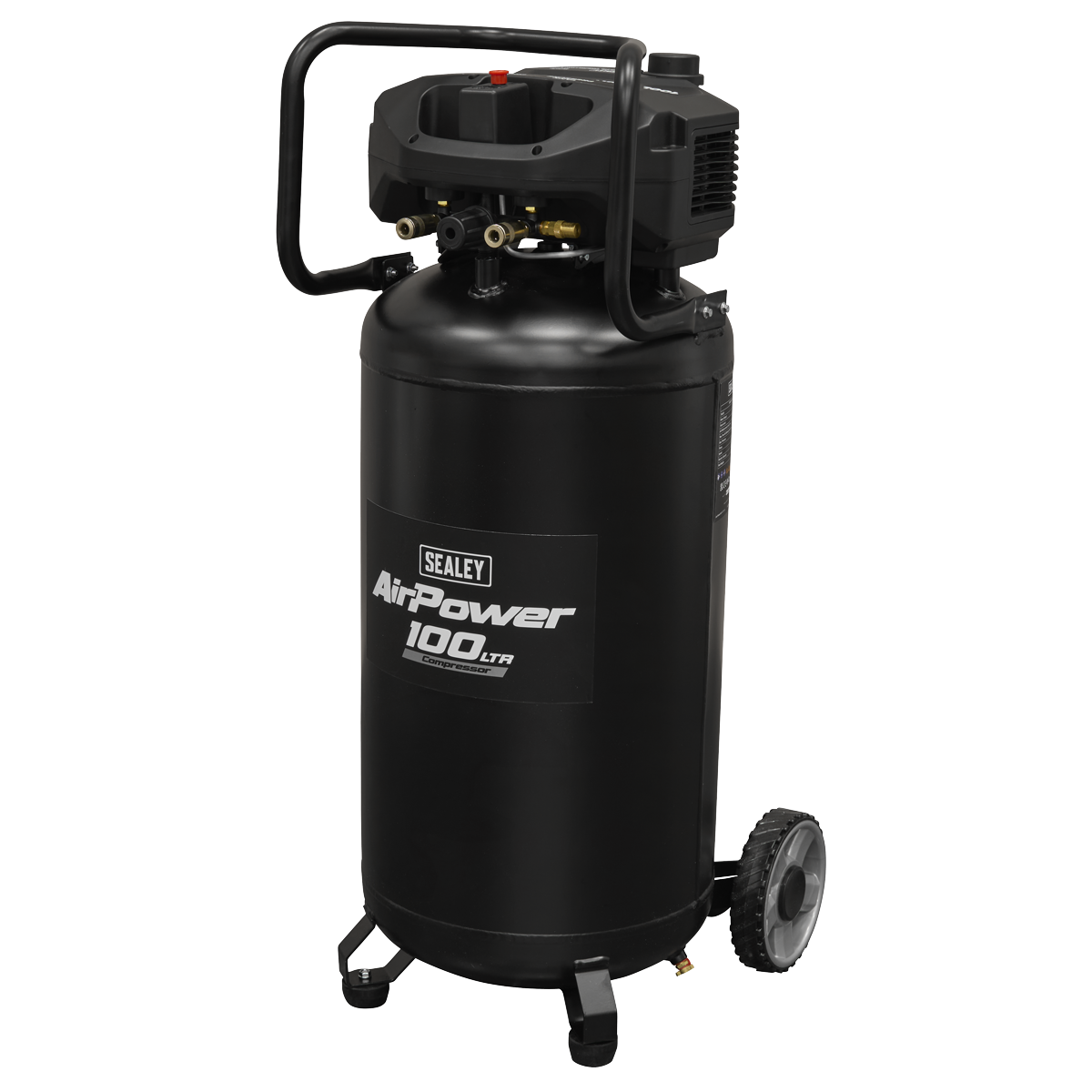Sealey 100L Oil Free Belt Drive Vertical Compressor 2.5hp SAC100V