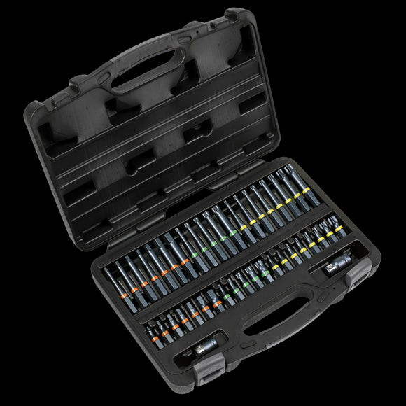 Sealey Premier Impact TRX-Star/Hex/Spline Bit Set 3/8" & 1/2"Sq Drive 42pc AK21901