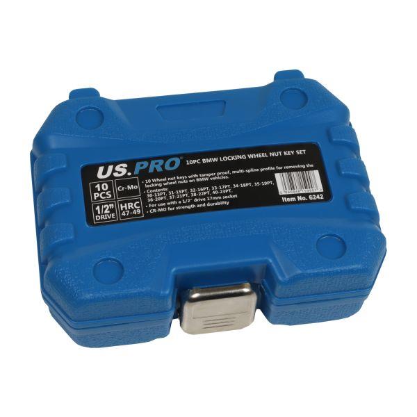 US PRO Tools 10pc BMW Locking Wheel Nut Socket Key Set Sockets Alloy Alloys 6242