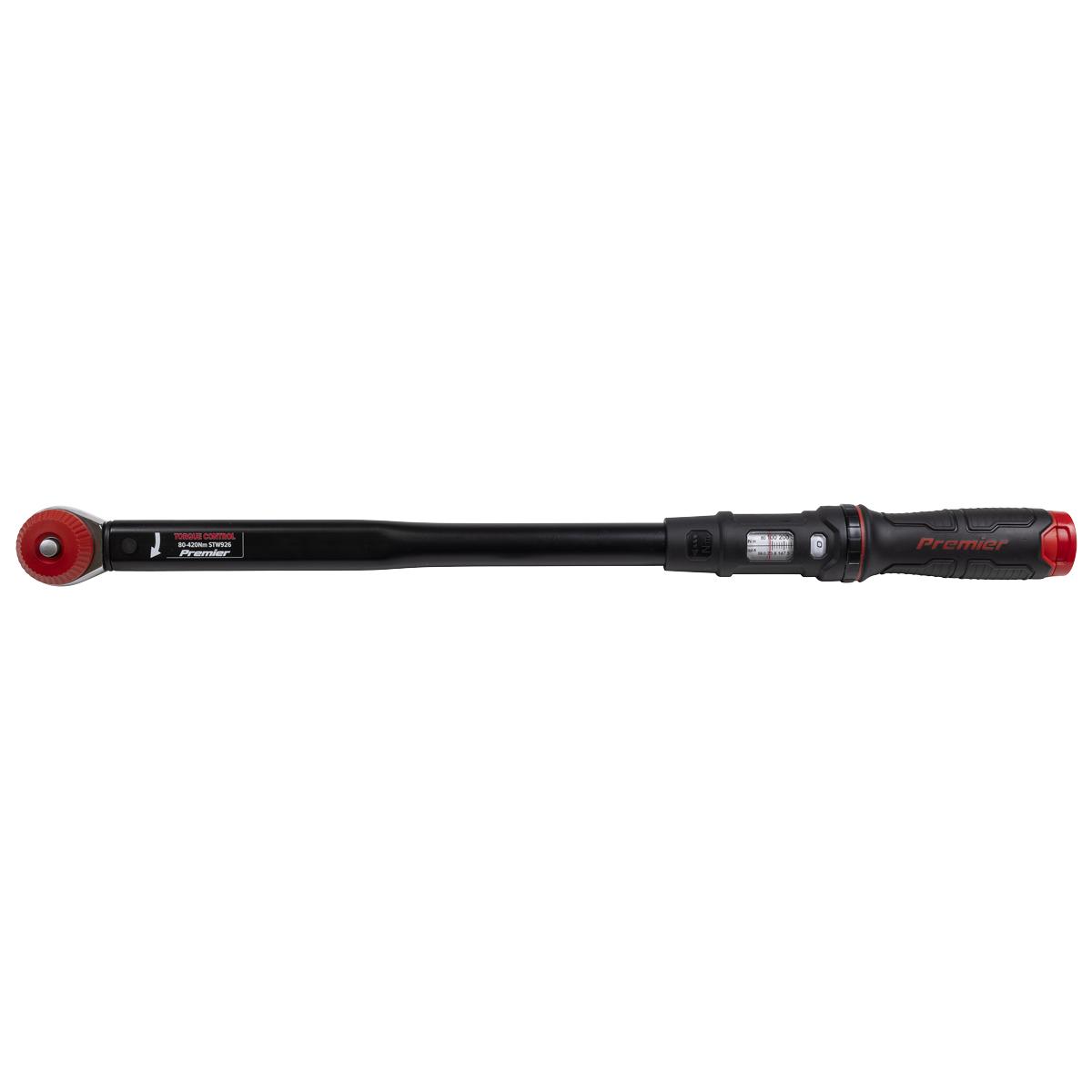 Sealey Premier Black Calibrated Micrometer Torque Wrench with 1/2"Sq Push-Through Drive 80-420Nm STW926