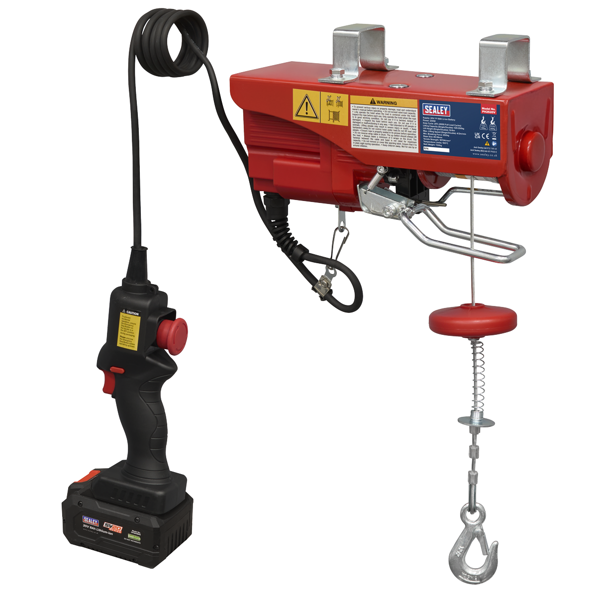 Sealey SV20 Series Battery Powered Hoist 20V - Body Only PH2520V