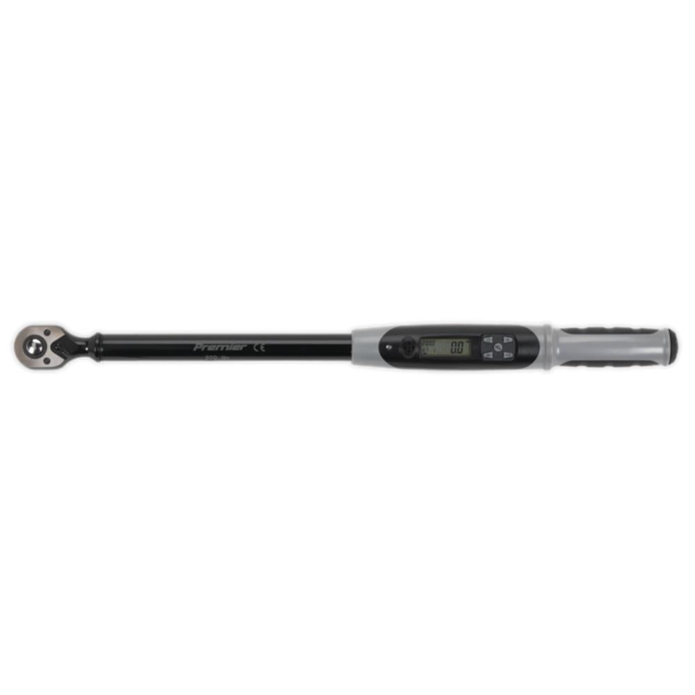 Sealey Premier Black Digital Torque Wrench + Angle Function 1/2 20-200Nm STW306B