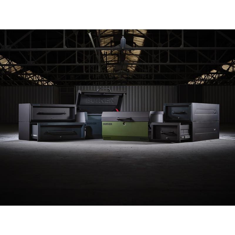 Bunker K1 Van Storage Stacking Drawer Box 905mm x 473mm x 312mm Grey 07134