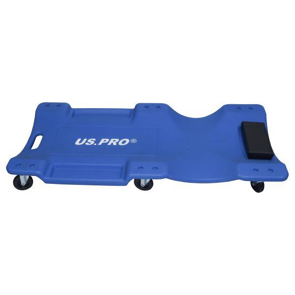 US PRO Tools Heavy Duty Mechanics Car Creeper 102cm HDPE Padded Headrest 6 Castors 10123