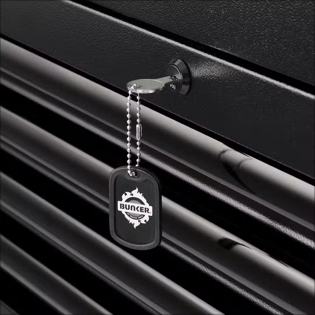 BUNKER® 10 Drawer Combined Roller Cabinet and Tool Chest, 26", Black 24247