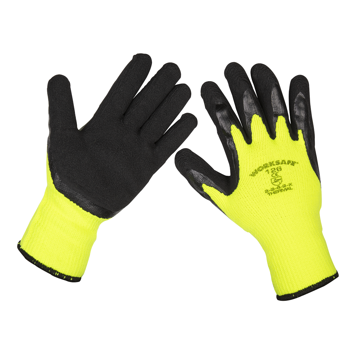 Sealey Worksafe® Thermal Super Grip Gloves, Large - Pack of 12 Pairs 9126/12