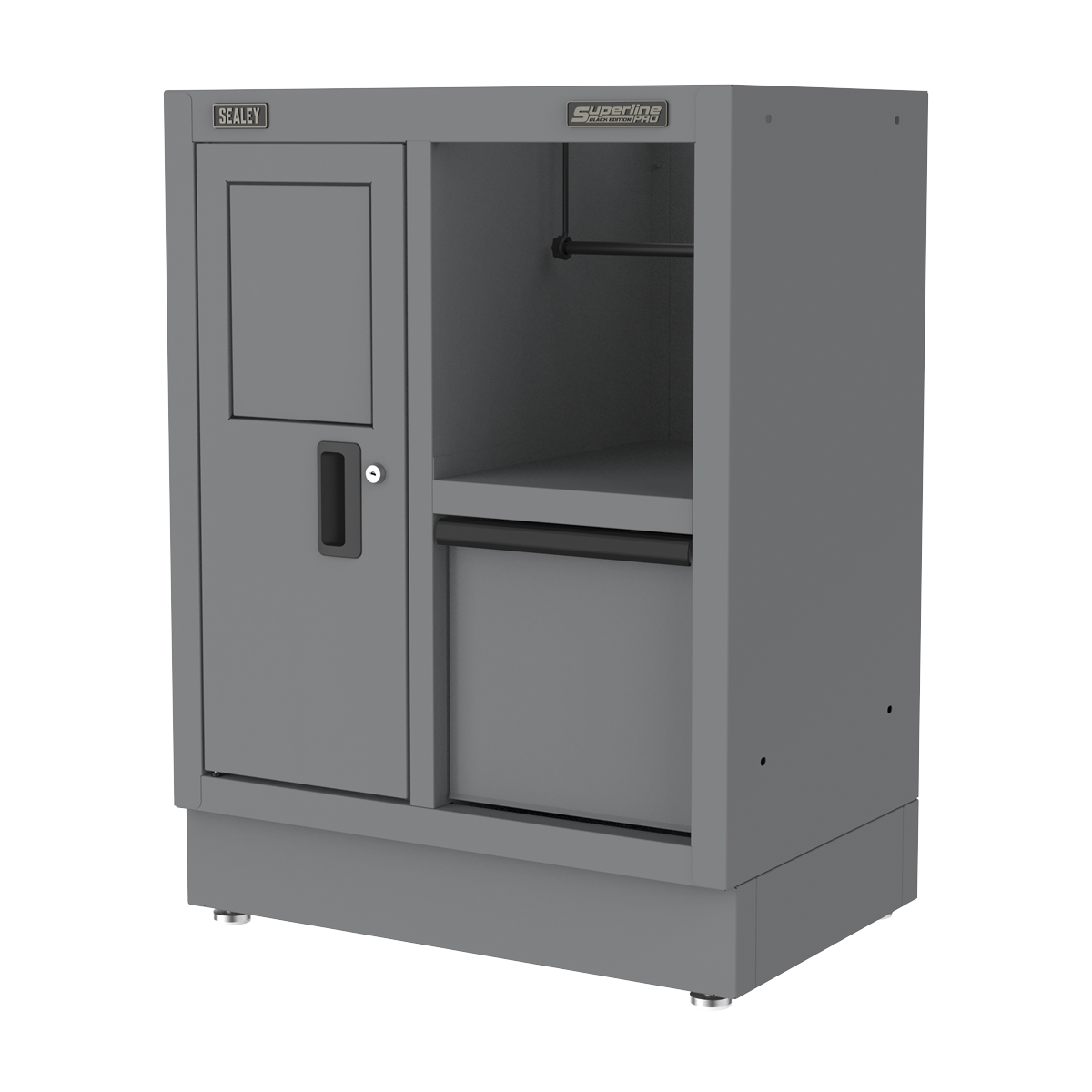 Sealey Superline PRO® Black Edition Modular Multifunction Cabinet with Drawer 680mm APMS36BE
