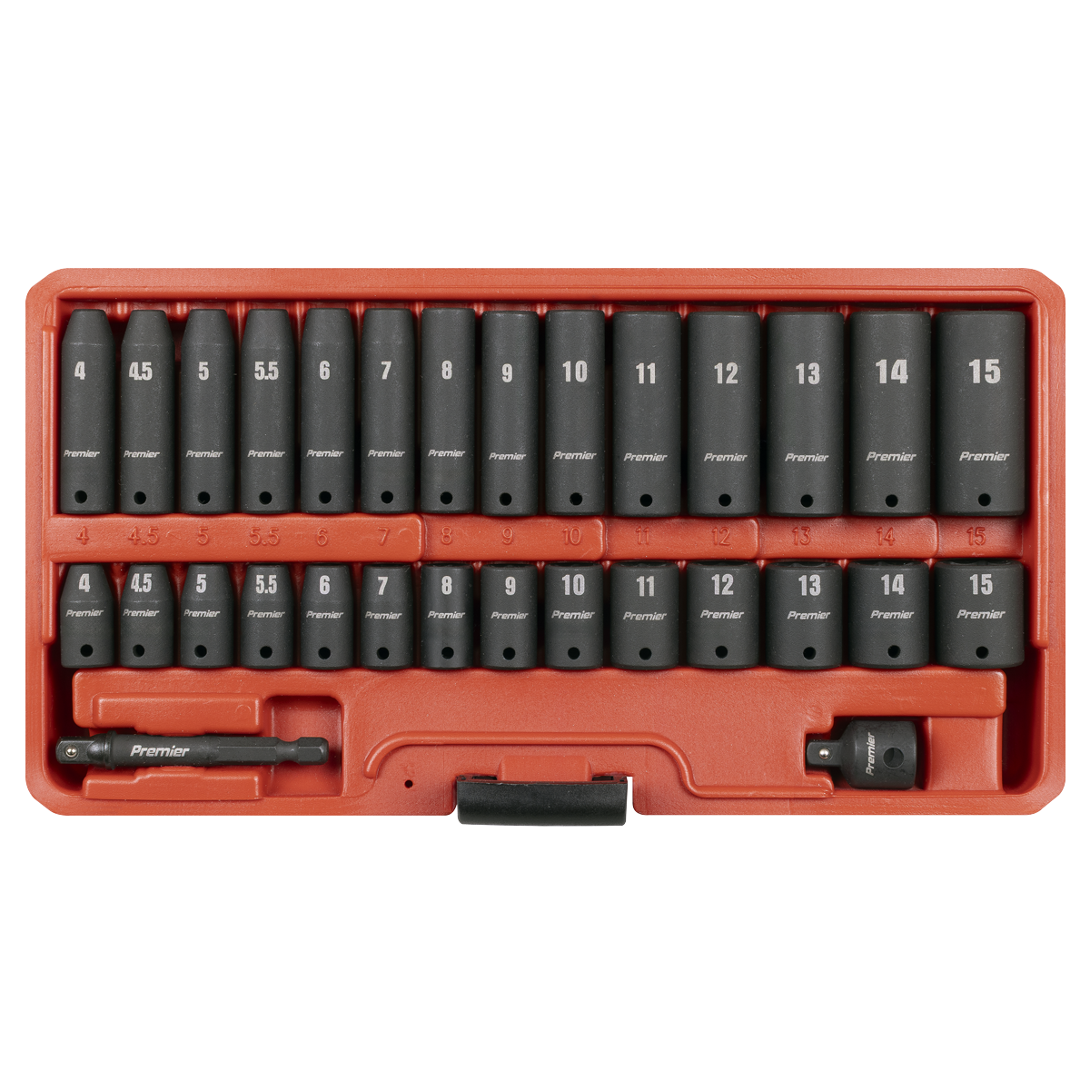 Sealey Premier Impact Socket Set 1/4"Sq Drive 30pc AK5640M