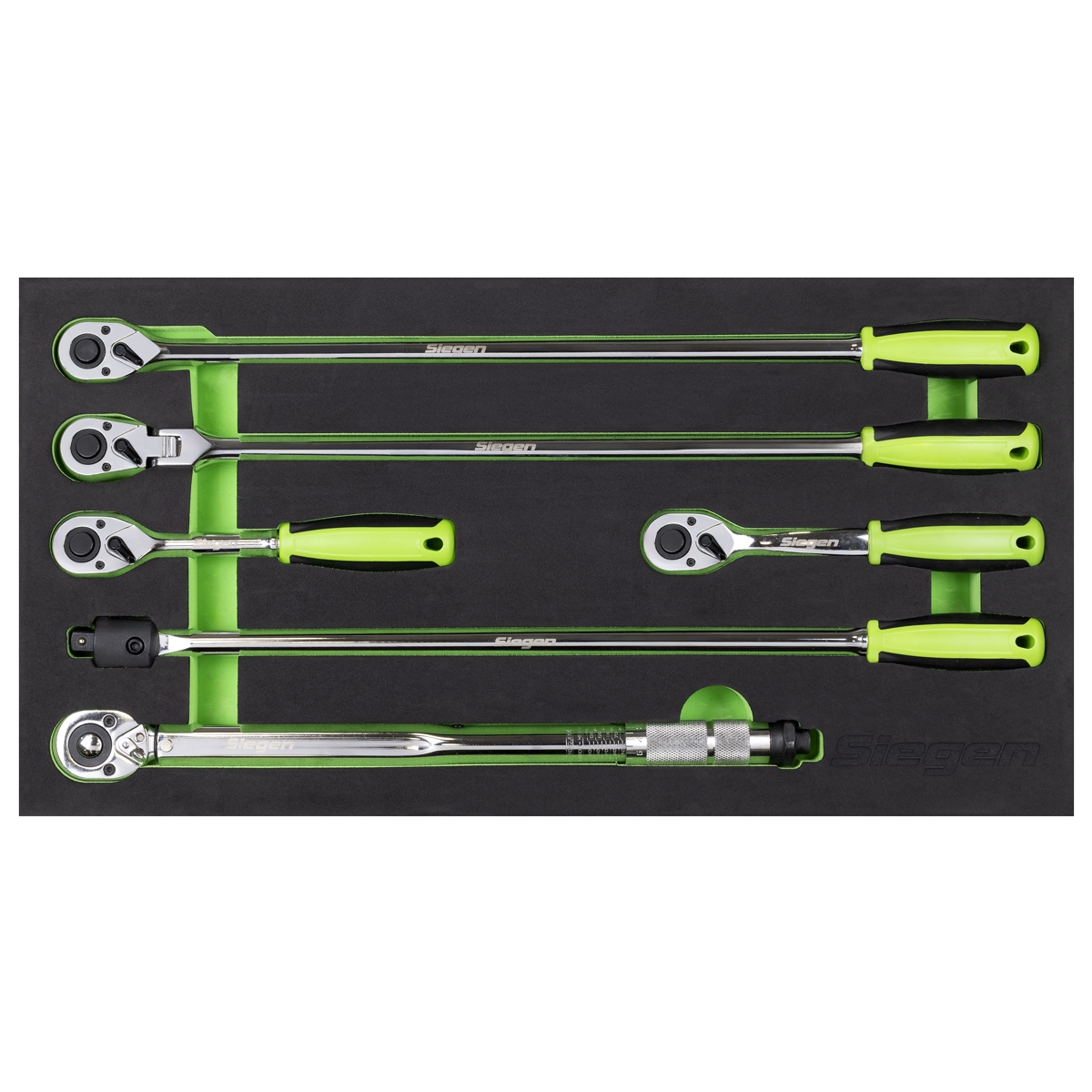 Sealey Siegen Ratchet Wrench, Breaker Bar & Torque Wrench Set 1/2"Sq Drive 6pc S01326