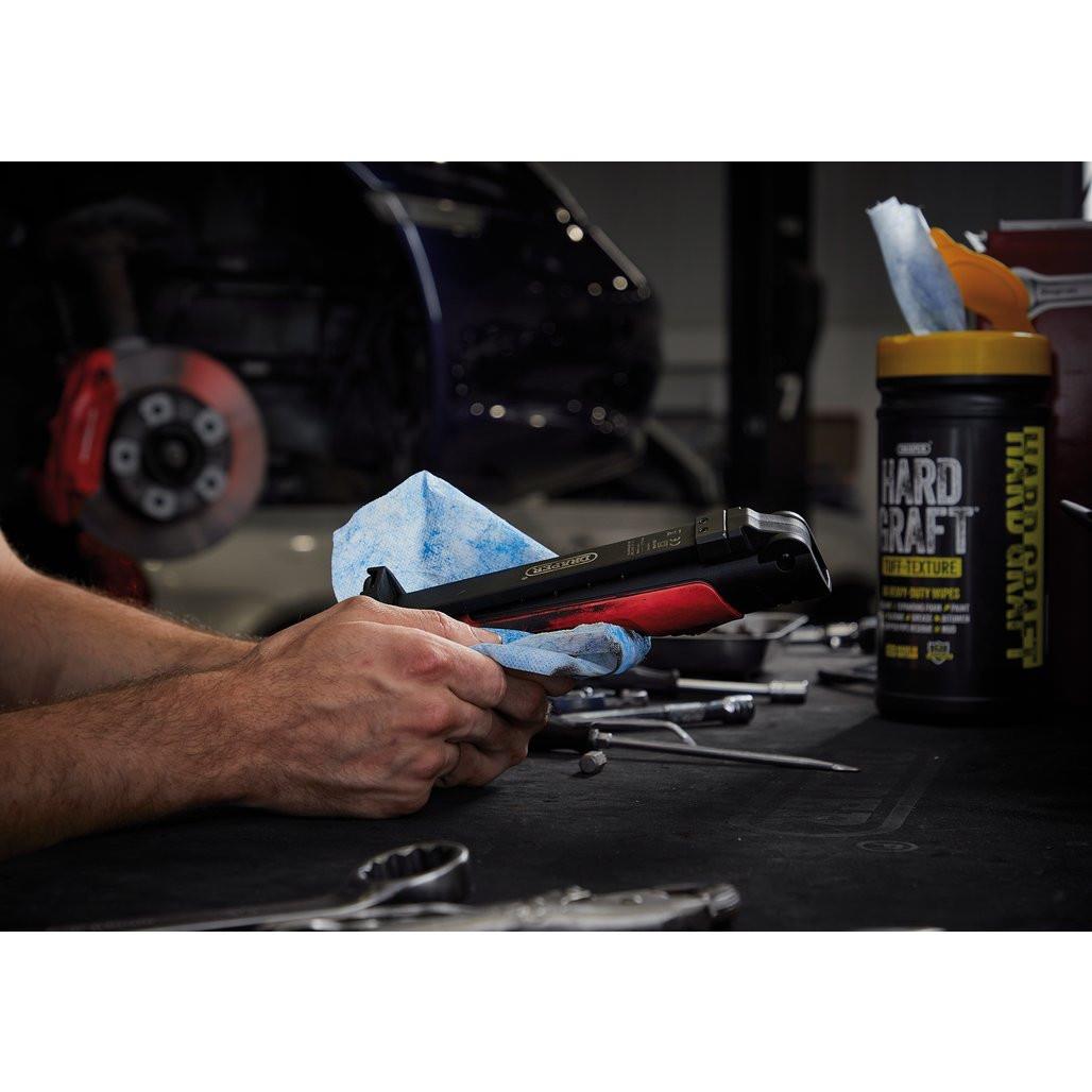 Draper Hard Graft Multipurpose Tuff-Texture Cleaning Wipes Tub of 80 Heavy Duty 12436