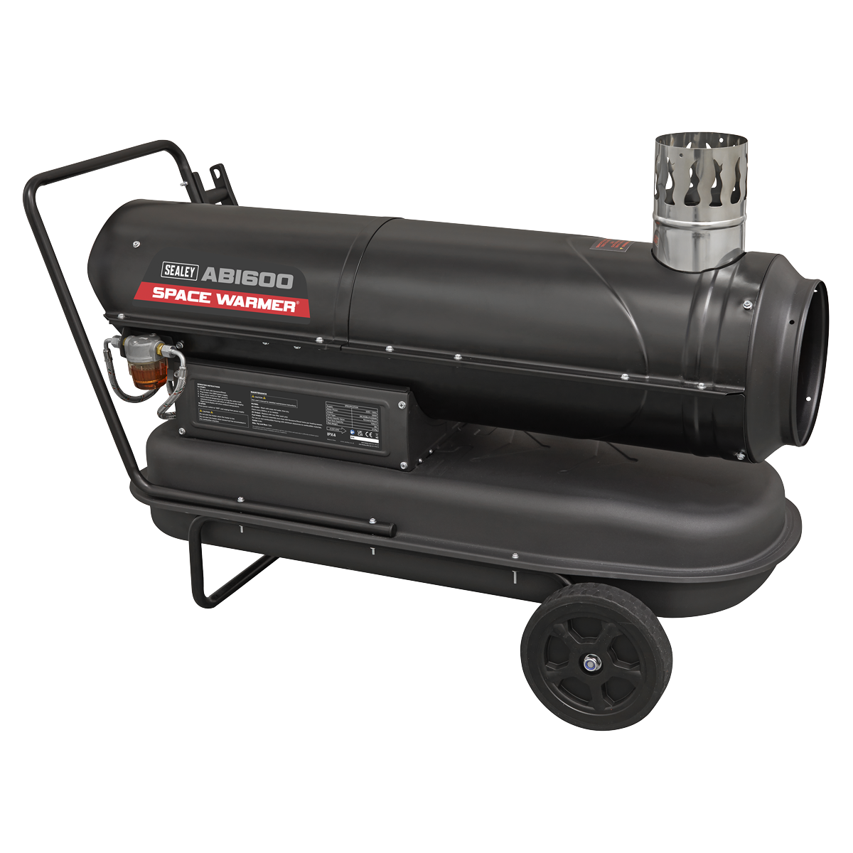 Sealey Space Warmer® Indirect Kerosene/Diesel Heater 68,000Btu/hr with 5M Ducting ABI600COMBO
