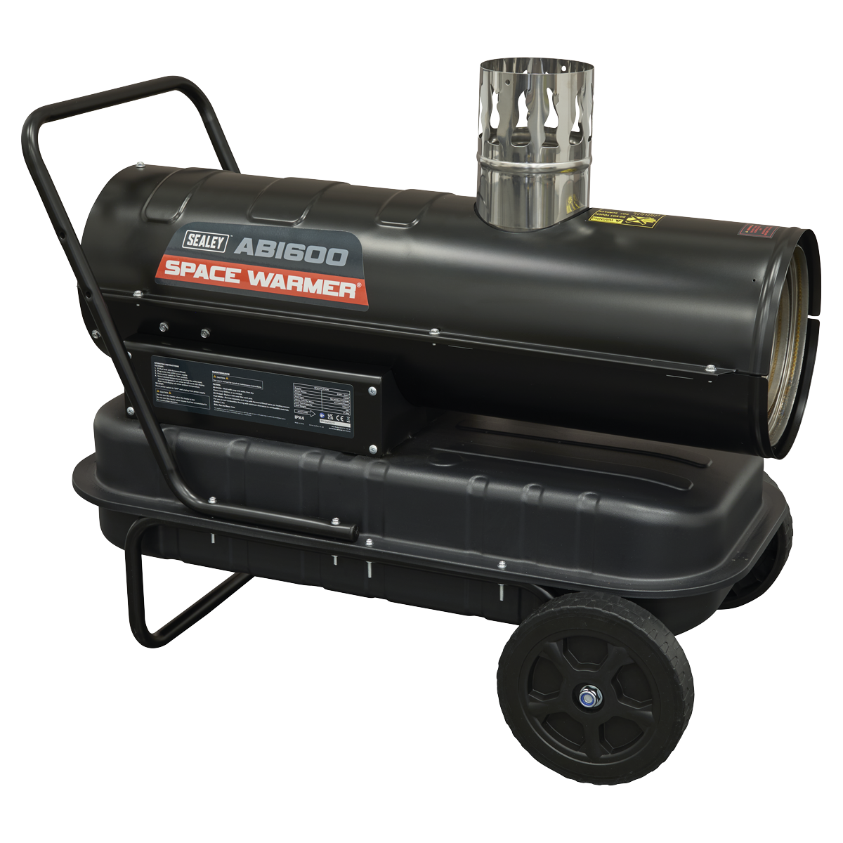 Sealey Space Warmer® Indirect Kerosene/Diesel Heater with Wheels 68,000Btu/hr ABI600