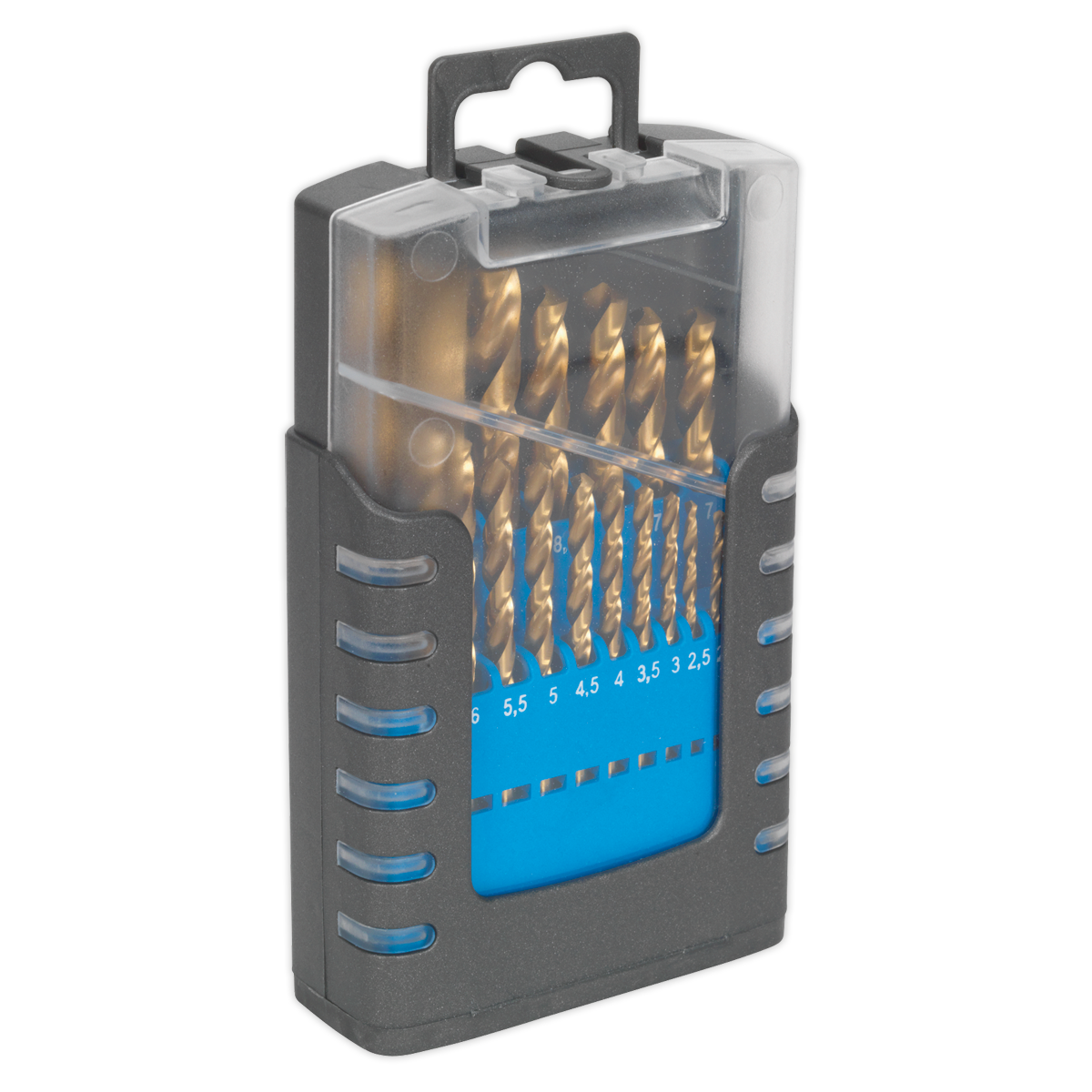 Sealey HSS Fully Ground Drill Bit Set 19pc - DIN 338 AK4719