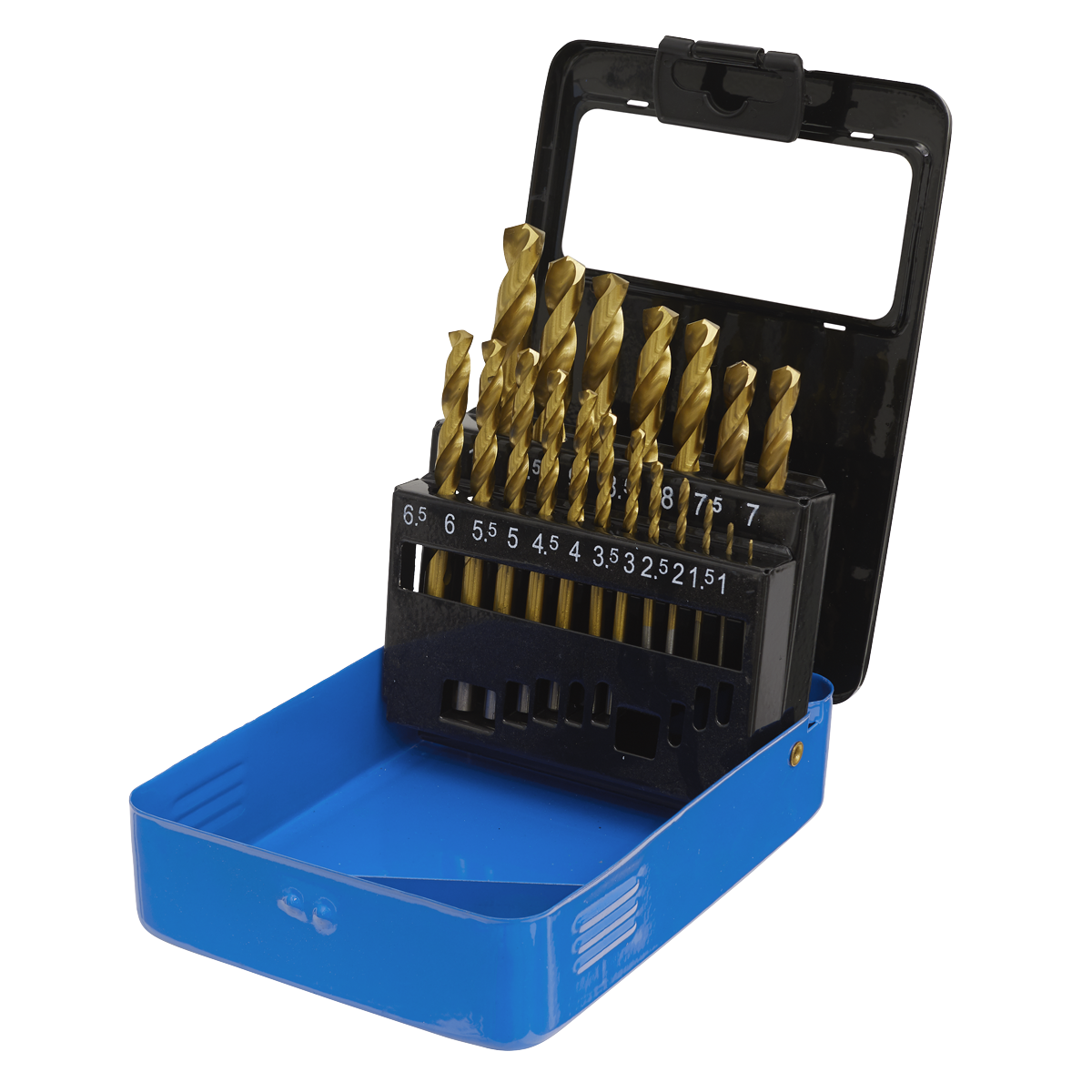 Sealey HSS Fully Ground Drill Bit Set 19pc - DIN 338 AK4719