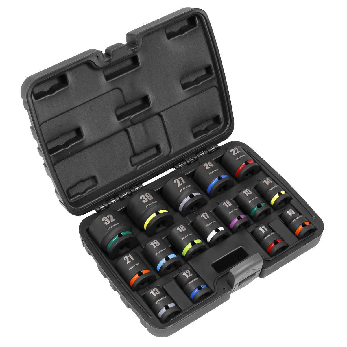 Sealey Premier Impact Socket Set 1/2"Sq Drive 16pc AK5625M