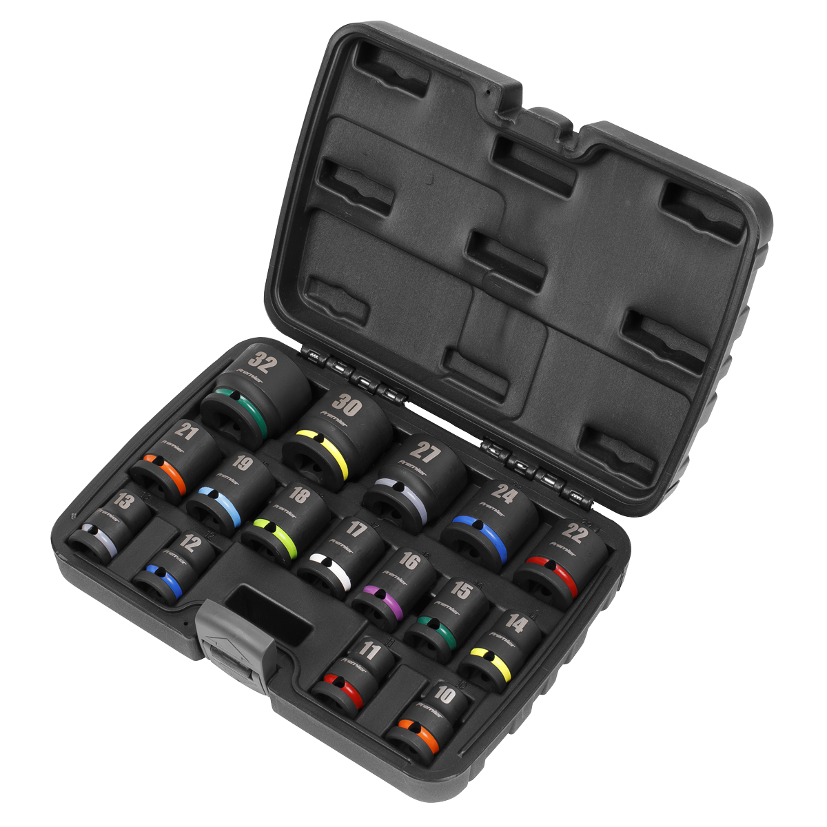 Sealey Premier Impact Socket Set 1/2"Sq Drive 16pc AK5625M