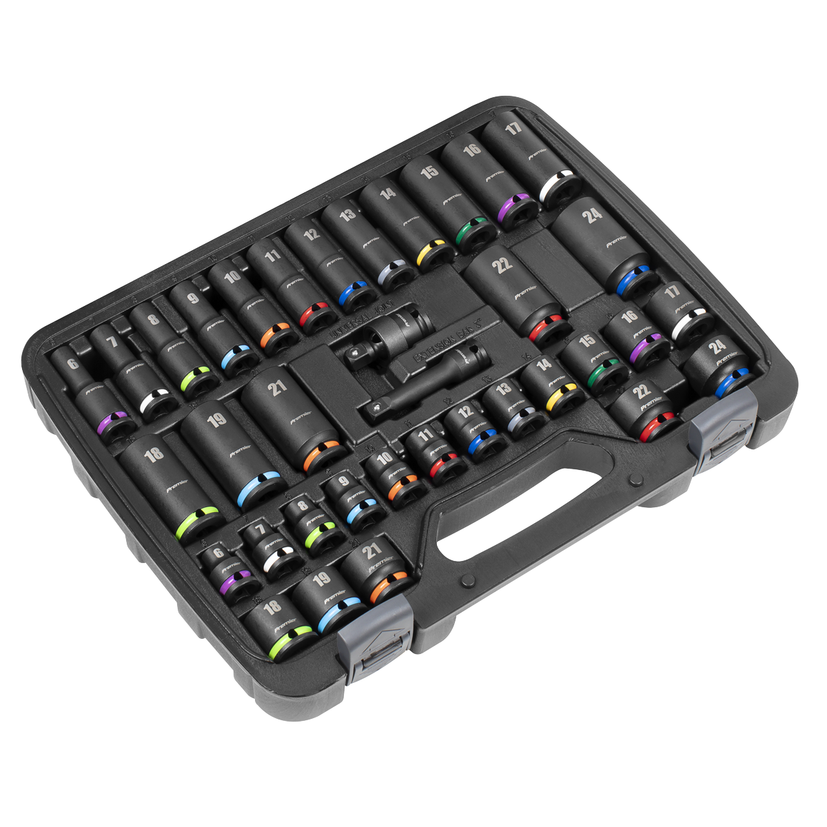 Sealey Premier Impact Socket Set 3/8"Sq Drive 36pc AK5633M