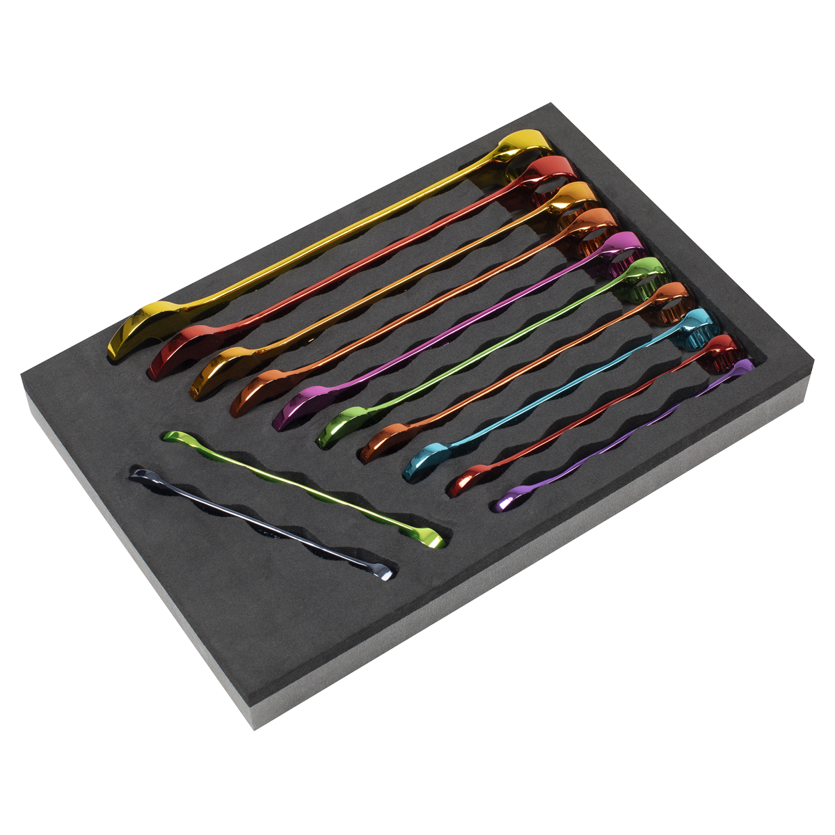 Sealey Premier Multi-Coloured Combination Spanner Set 12pc AK63267