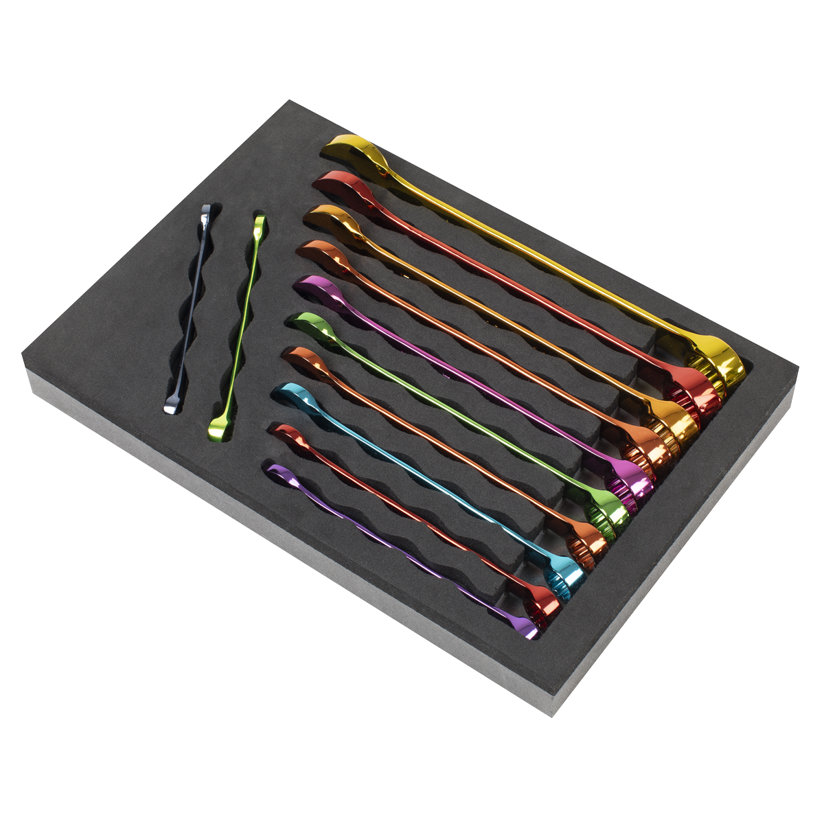 Sealey Premier Multi-Coloured Combination Spanner Set 12pc AK63267