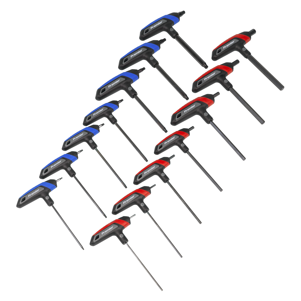 Sealey T-Handle Hex & TRX-Star* Key Set 14pc AK7147
